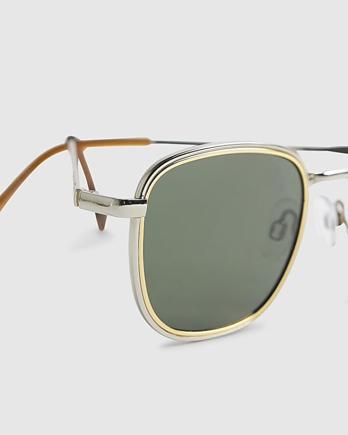 Gold Hexagon Sunglasses