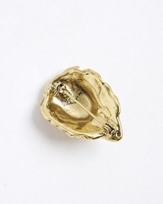 Gold Lion Brooch