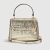 Gold Mini Cross Body Tote Bag