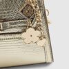 Gold Mini Cross Body Tote Bag