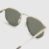 Gold Monogram Hexagon Smoke Lens Sunglasses