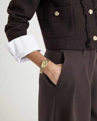 Gold Oval Watch