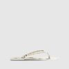 Gold Pearl Thong Jelly Flip Flops