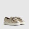 Gold Ring Twist Slip On Trainers