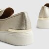 Gold Ring Twist Slip On Trainers