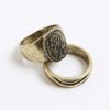 Gold Rose Burnished Pack Of 3 Rings