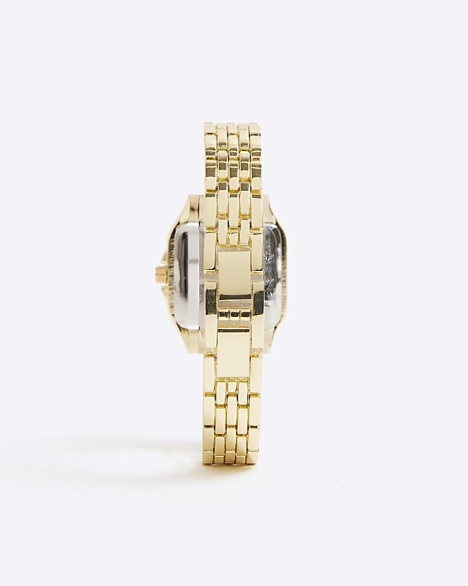 Gold Square Face Watch