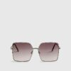 Gold Square Oversized Sunglasses