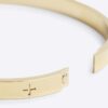 Gold Steel Circle Bangle