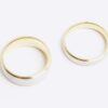 Gold Steel Rings Pack of 2