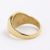 Gold Steel Signet Ring