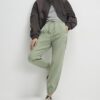 Green Denim Elasticated Joggers