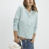 Green Embellished Collar Cardigan