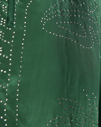 Green Embellished Kimono Top