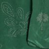 Green Embellished Scarf Bandeau Top