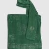 Green Embellished Scarf Bandeau Top