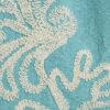 Green Embroidered Wide Leg Trousers