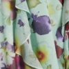 Green Floral Sleeveless Midi Dress