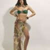 Green Hardware Bandeau Bikini Top