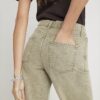 Green High Waisted Relaxed Straight Leg Jeans
