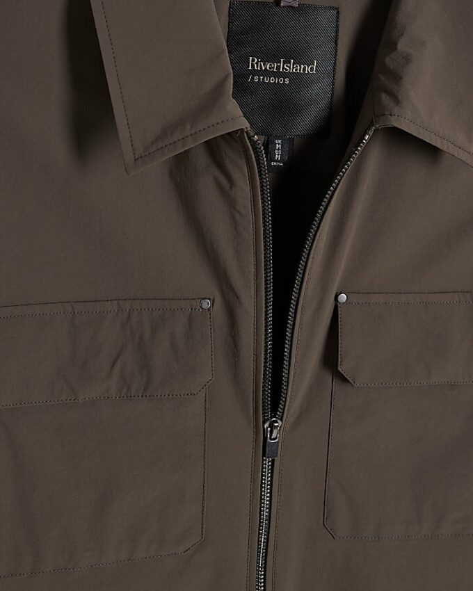Green Muscle Fit Shacket