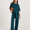 Green Premium Wide Leg Joggers