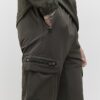 Green Skinny Fit Cargo Trosuers