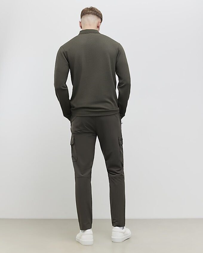 Green Skinny Fit Cargo Trosuers