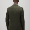 Green Skinny Fit Textured Suit Jacket