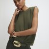 Green Sleeveless Tank Top
