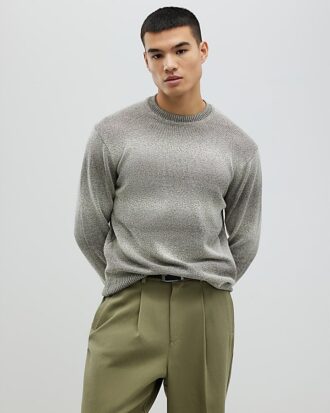 Green Slim Fit Gradient Jumper