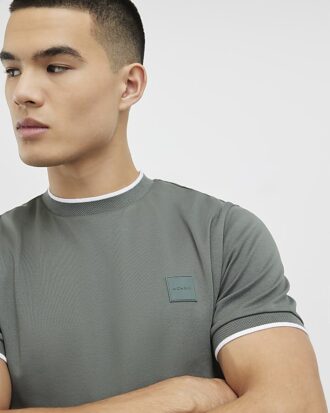 Green Slim Fit MCMXII Badge T-Shirt