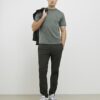 Green Slim Fit MCMXII Badge T-Shirt