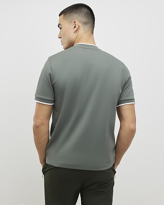 Green Slim Fit MCMXII Badge T-Shirt