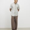 Green Slim Fit Spliced RR Shirt