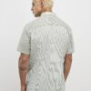 Green Slim Fit Spliced RR Shirt