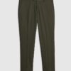 Green Slim Fit Textured Suit Trousers