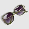 Green Square Cut Out Sunglasses