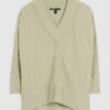 Green V Neck Ribbed Jumper