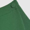 Green Wrap Button Detail Skort