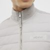 Grey Badged Funnel Neck Jacket