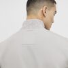 Grey Badged Funnel Neck Jacket