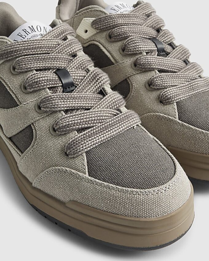 Grey Canvas Skater Trainer
