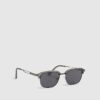 Grey Clubmaster Sunglasses
