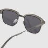 Grey Clubmaster Sunglasses