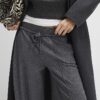 Grey Cosy Balloon Leg Joggers