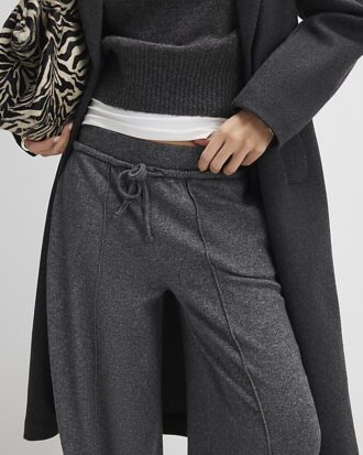 Grey Cosy Balloon Leg Joggers