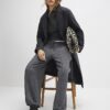 Grey Cosy Balloon Leg Joggers