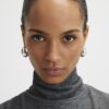Grey Cosy Sleeveless Cowl Neck Top