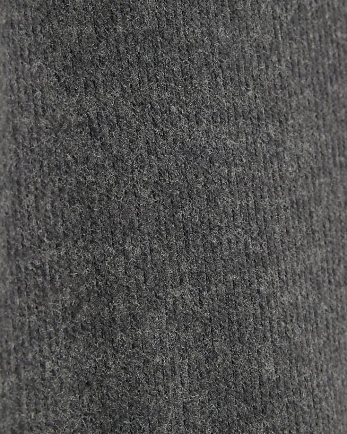 Grey Cosy Wide Leg Trousers